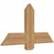 Ekena Millwork Eugene Smooth Timber Gable Bracket, Western Red Cedar, 36"W x 19"H x 1 1/2"D x 5 1/2"F, 13/12 Pitch GBW036X19X0206EUG00SWR - alternate 5